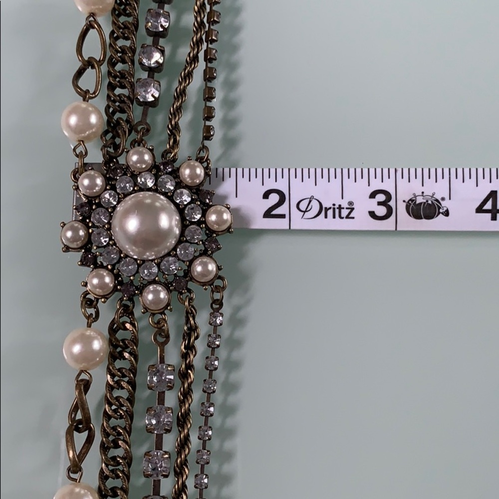 Pearl and rhinestone bracelet - Picture 4 of 4